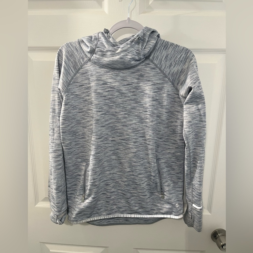 Light Blue Athletic Hoodie - Fleece Inside